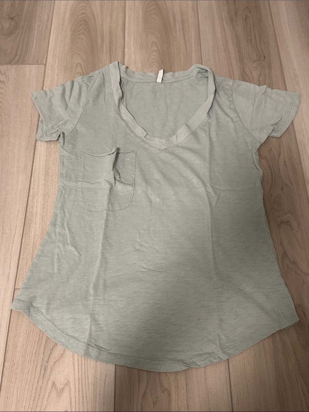 Z Supply Sage Green V-Neck Pocket Tee